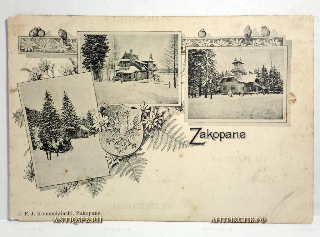 Открытка старинная "Zakopane". №476